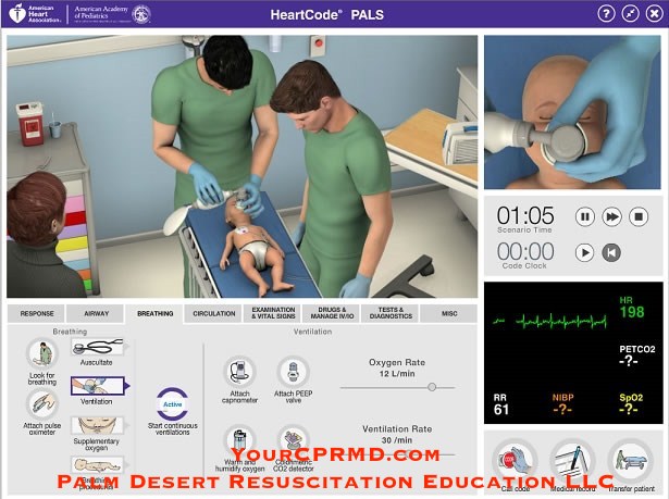 HeartCode® PALS (1) - YourCPRMD.com Palm Desert Resuscitation Education LLC (PDRE) 760-832-4277